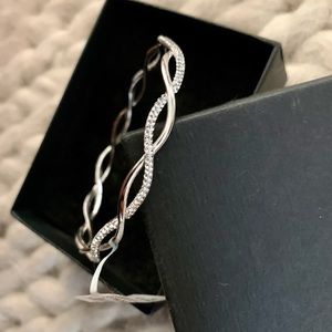 Diamond infinity bracelet